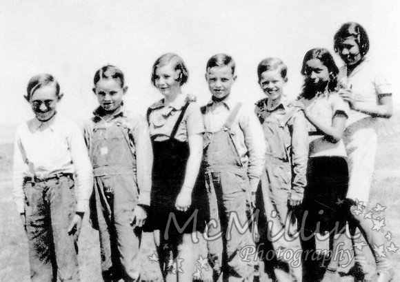 1935ish Walter Owen front of school pic