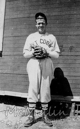 1950ish Melvin Mc as baseball player Ft Cobb