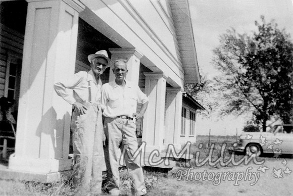 1952 Hiram and Clarence McMillin with car (1)