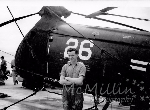 1952ish Dad on USS Pittsburgh