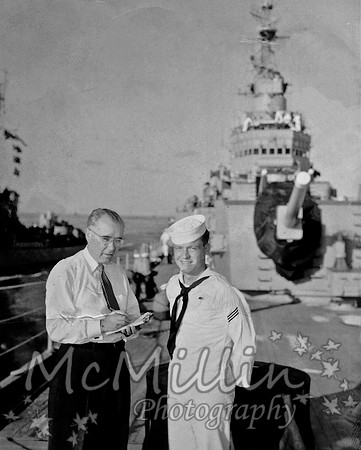 1953ish Melvin McMillin on USS Worcester