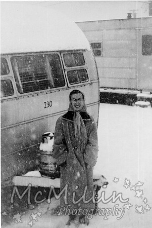 1958ish Lois Mc at trailer house home
