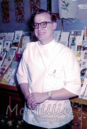 1960ish Melving McMillin in pharmacy