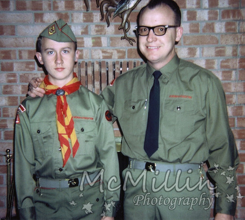 1968 Dad with me starting scout troop 12 Ada