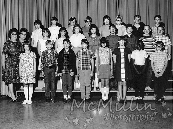 1968 picture of my sixth grade class with Stidham