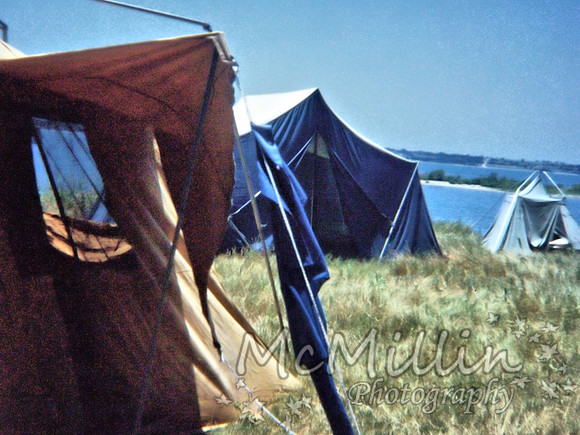 1971 Lake Texhoma camping on the bluff