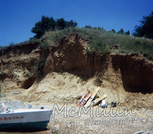 1971 Lake Texhoma first boat camping