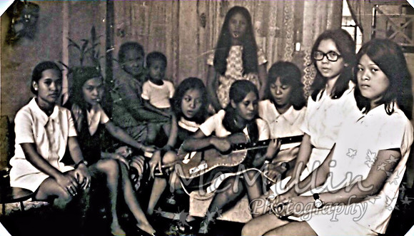 1973ish Playing guiter for my friends b-day (Phil)
