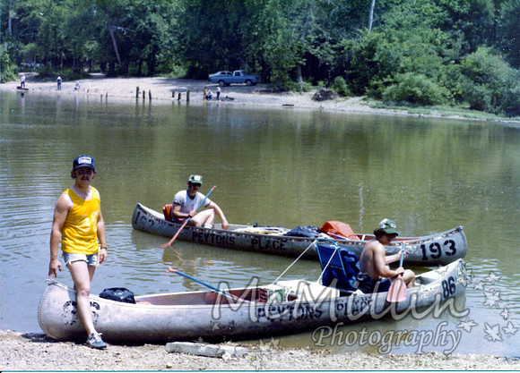 1980 Canoe trip down Illinoise River me Tony