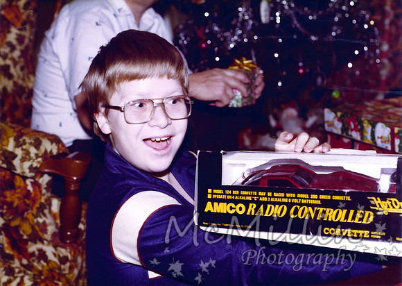 1980 Xmas David with Toy