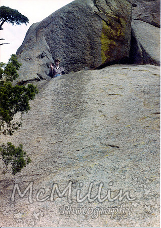 1981 Elk Mnt climbing The Slide Mike