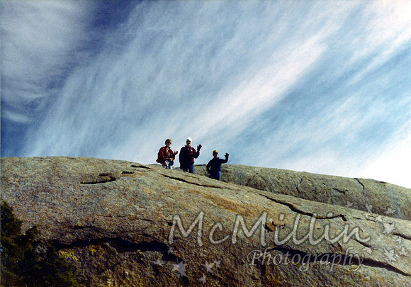 1981 Elk Mnt climbing the top Randy Mike Me