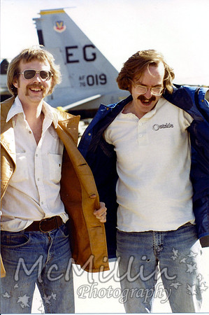 1981 Mike and Gordon at air show
