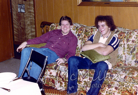 1981 Xmas cousins Mark and Larry