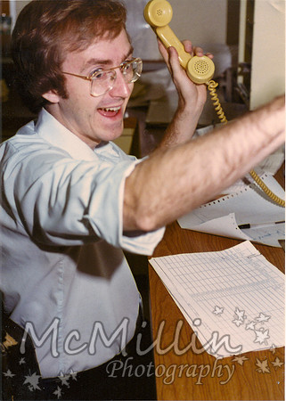 1982 Med Arts Lab Gordon Davis on phone