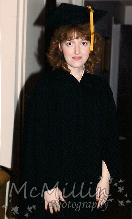 1984 photo of Deena graduating