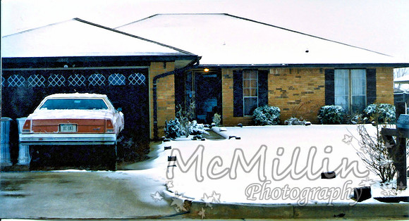 1984ish Yukon house in snow
