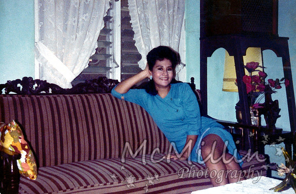 1985 photo of Lita in PI at home