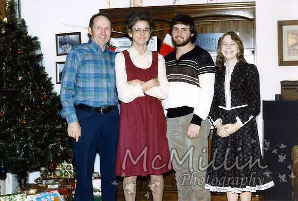 1985 Xmas Walt Jean Tony Cheryl