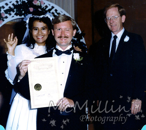 1986 our wedding Lita Richard Bud