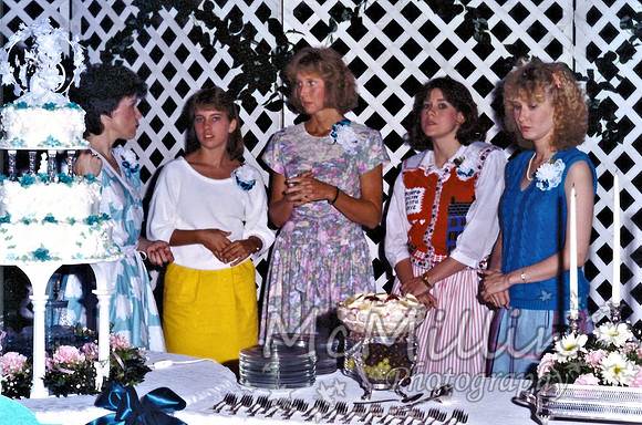 1986 our wedding Cheryl Debbie Suzie