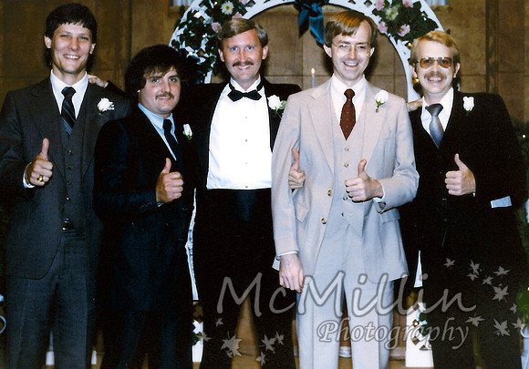 1986 our wedding with my good friends