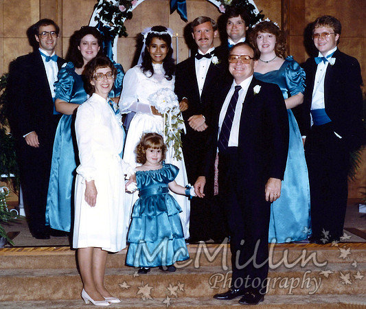 1986 our wedding my family