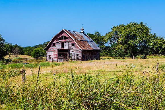 Old Oklahoma Red Barn