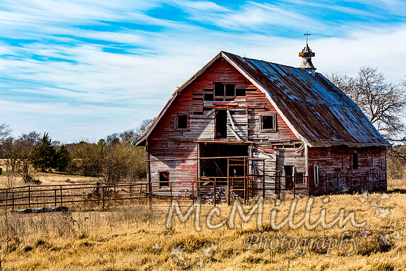 Old Oklahoma Red Barn