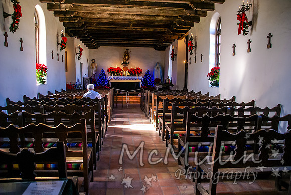 The Rustic and Historic Old West Spanish Mission Espada, established in 1690, San Antonio, Texas.