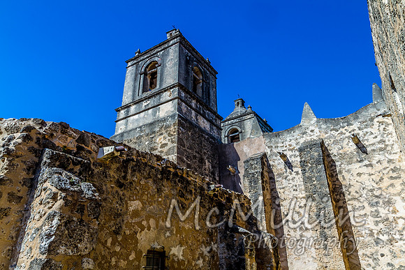 The Historic Old West Spanish Mission Concepcion, Established 1716, San Antonio, Texas.