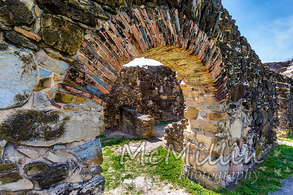 The Rustic and Historic Old West Spanish Mission Espada, established in 1690, San Antonio, Texas.