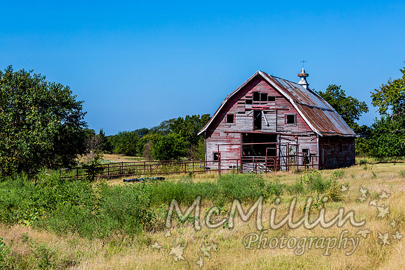 Old Oklahoma Red Barn