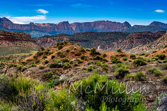 Canyon Walls at Zion National Park, Utah.