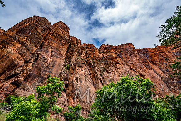 Canyon Walls at Zion National Park, Utah.